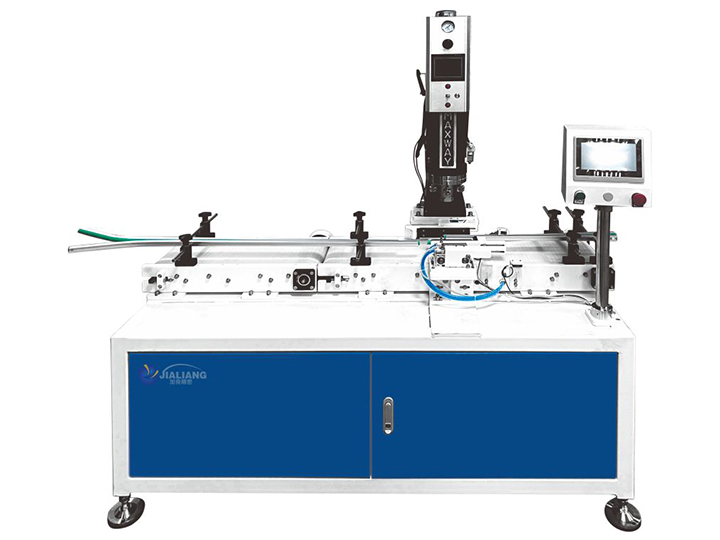 Single channel ultrasonic welding feeding line